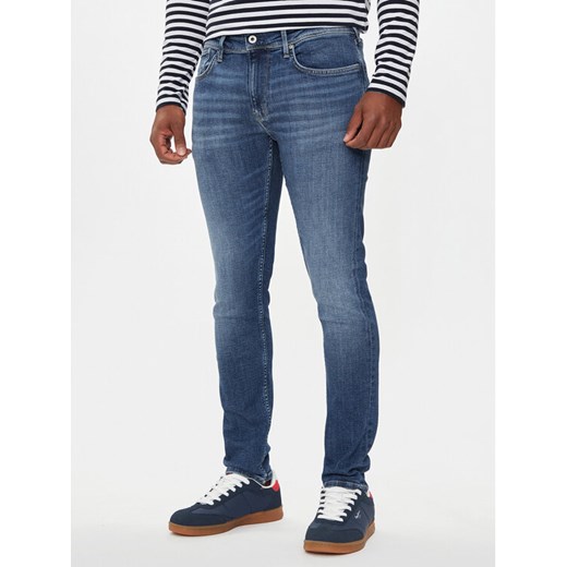 Pepe Jeans Jeansy Finsbury PM206321 Niebieski Skinny Fit ze sklepu MODIVO w kategorii Jeansy męskie - zdjęcie 182599169