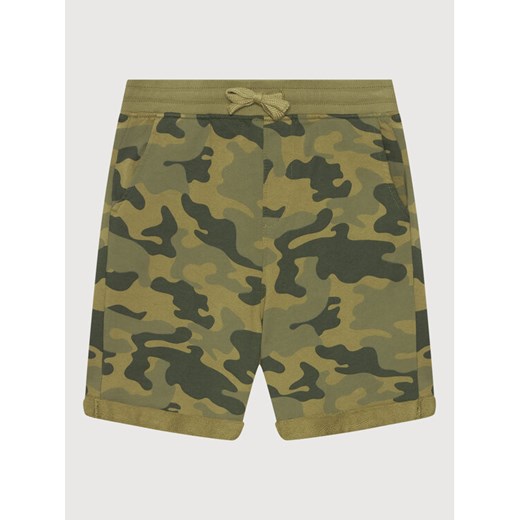 United Colors Of Benetton Szorty sportowe 39A6C900B Zielony Regular Fit ze sklepu MODIVO w kategorii Spodenki chłopięce - zdjęcie 182599185