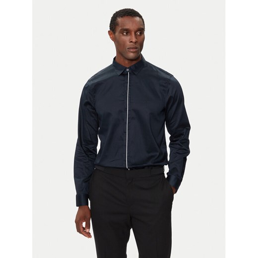 Armani Exchange Koszula 6DZC27 ZNZRZ 1510 Granatowy Slim Fit ze sklepu MODIVO w kategorii Koszule męskie - zdjęcie 182599186
