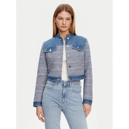 Guess Kurtka jeansowa W5GL23 WH610 Niebieski Regular Fit ze sklepu MODIVO w kategorii Kurtki damskie - zdjęcie 182599257