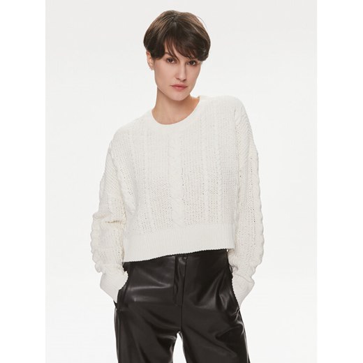 ONLY Sweter Malena 15309262 Biały Regular Fit ze sklepu MODIVO w kategorii Swetry damskie - zdjęcie 182599309