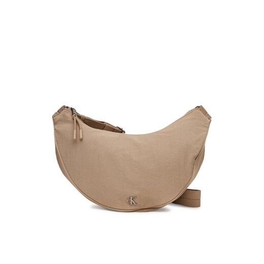 Calvin Klein Jeans Torebka Luna Nylon Sling Bag LV04K3095G Beżowy ze sklepu MODIVO w kategorii Listonoszki - zdjęcie 182599358