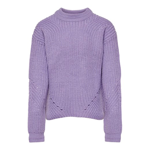 Kids ONLY Sweter Girley 15194949 Fioletowy Regular Fit ze sklepu MODIVO w kategorii Swetry dziewczęce - zdjęcie 182599397