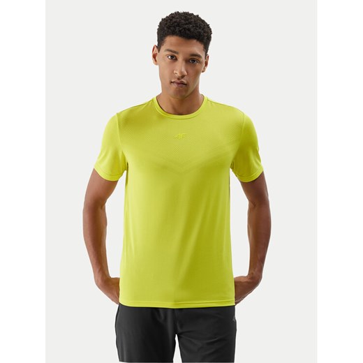 4F Koszulka techniczna 4FWSS24TFTSM697 Zielony Regular Fit ze sklepu MODIVO w kategorii T-shirty męskie - zdjęcie 182599426