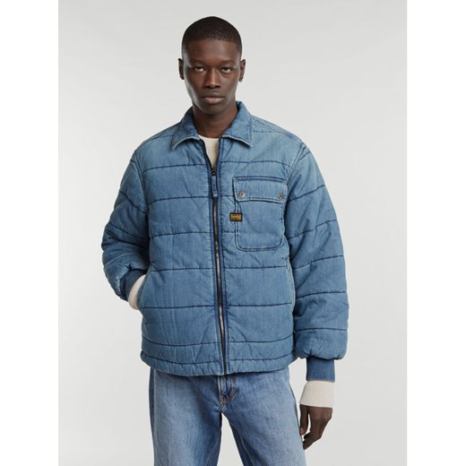 G-Star Raw Kurtka jeansowa D25201-D777 Niebieski Regular Fit ze sklepu MODIVO w kategorii Kurtki męskie - zdjęcie 182599459