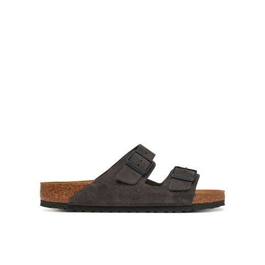 Birkenstock Klapki Arizona zamsz 1028603 Szary ze sklepu MODIVO w kategorii Klapki męskie - zdjęcie 182599475