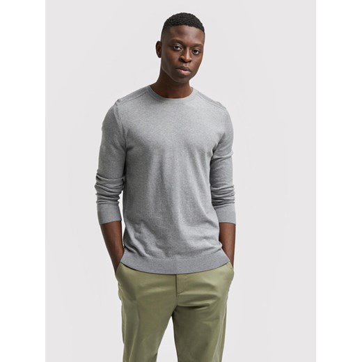 Selected Homme Sweter Berg 16074682 Szary Regular Fit ze sklepu MODIVO w kategorii Swetry męskie - zdjęcie 182599486