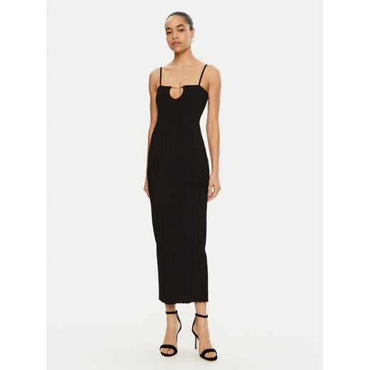 JACQUEMUS Sukienka dzianinowa 24E241KN449 Czarny Regular Fit ze sklepu MODIVO w kategorii Sukienki - zdjęcie 182599535