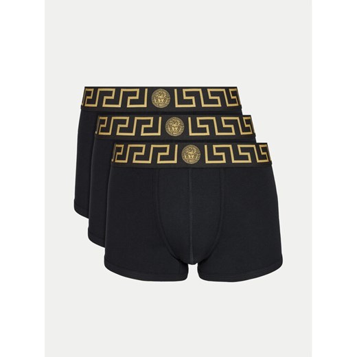 Versace Komplet 3 par bokserek AU10326 1A10011 Czarny ze sklepu MODIVO w kategorii Majtki męskie - zdjęcie 182599568