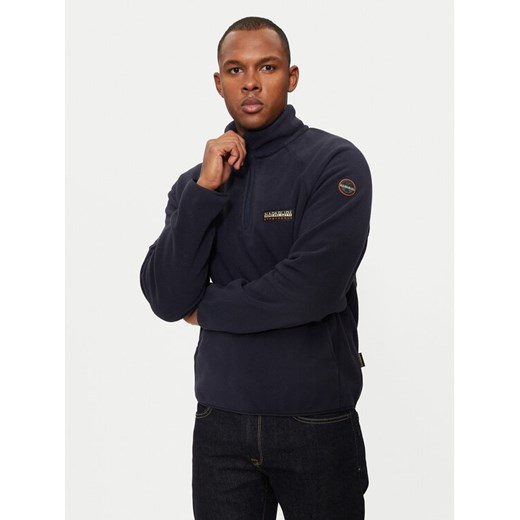 Napapijri Polar Dolent NP0A4HZO Granatowy Regular Fit ze sklepu MODIVO w kategorii Bluzy męskie - zdjęcie 182599576
