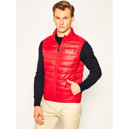 EA7 Emporio Armani Kamizelka 8NPQ01 PN29Z 1451 Czerwony Regular Fit ze sklepu MODIVO w kategorii Kamizelki męskie - zdjęcie 182599585