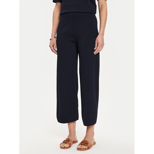 Max Mara Leisure Spodnie materiałowe Grembo 24263360 Granatowy Relaxed Fit ze sklepu MODIVO w kategorii Spodnie damskie - zdjęcie 182599645