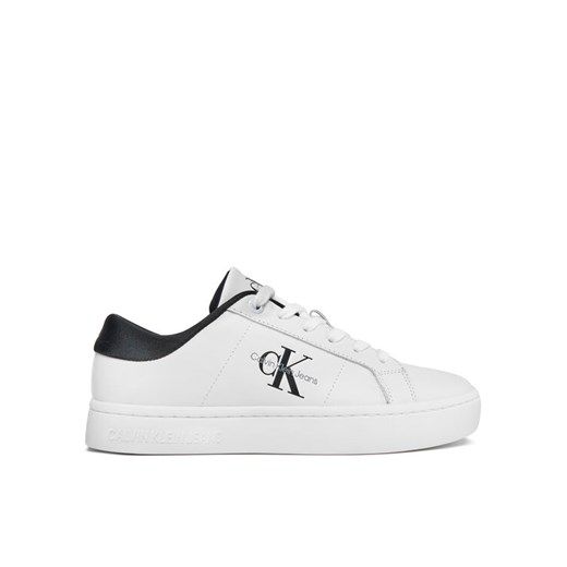 Calvin Klein Jeans Sneakersy Classic Cupsole Lowlaceup Lth Wn YW0YW01444 Biały ze sklepu MODIVO w kategorii Trampki damskie - zdjęcie 182599667