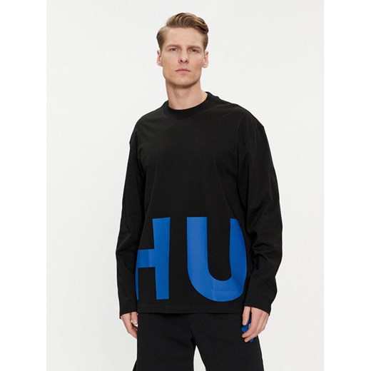 Hugo Longsleeve Nallison 50509775 Czarny Regular Fit ze sklepu MODIVO w kategorii T-shirty męskie - zdjęcie 182599677