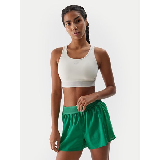 4F Top 4FWSS24TFTSF705 Écru Slim Fit ze sklepu MODIVO w kategorii Biustonosze - zdjęcie 182599687
