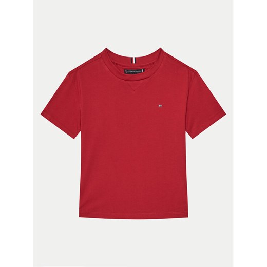 Tommy Hilfiger T-Shirt KB0KB09601 M Czerwony Regular Fit ze sklepu MODIVO w kategorii T-shirty chłopięce - zdjęcie 182599738