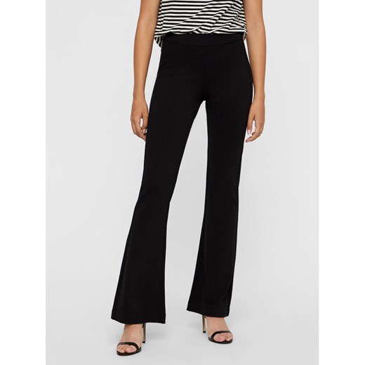 Vero Moda Spodnie materiałowe Kamma 10209858 Czarny Flared Fit ze sklepu MODIVO w kategorii Spodnie damskie - zdjęcie 182599767