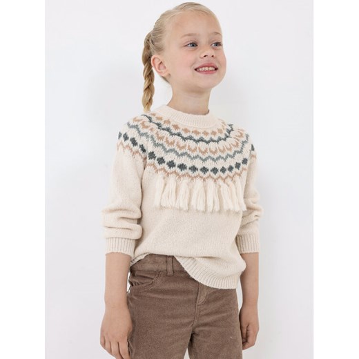 Mayoral Sweter 4.307 Écru Regular Fit ze sklepu MODIVO w kategorii Swetry dziewczęce - zdjęcie 182599805