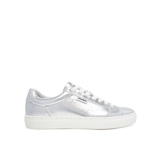 HUGO Sneakersy 50541657 040 Srebrny ze sklepu MODIVO w kategorii Buty sportowe damskie - zdjęcie 182599848