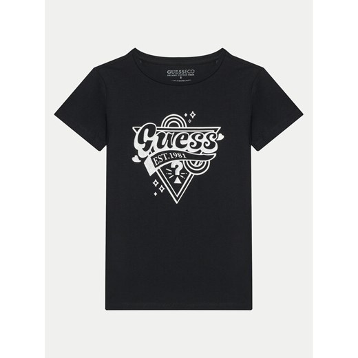 Guess T-Shirt J5RI02 K6YW4 Czarny Regular Fit ze sklepu MODIVO w kategorii T-shirty chłopięce - zdjęcie 182600025