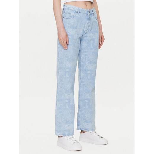 Mustang Jeansy Madison 1016002 Błękitny Wide Fit ze sklepu MODIVO w kategorii Jeansy damskie - zdjęcie 182600048