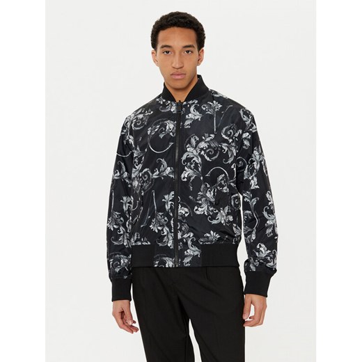 Versace Jeans Couture Kurtka przejściowa 78GASD07 CQD92 Czarny Regular Fit ze sklepu MODIVO w kategorii Kurtki męskie - zdjęcie 182600195