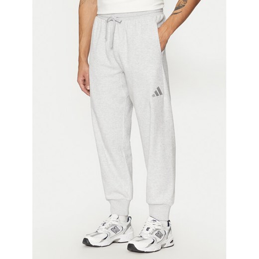 adidas Spodnie dresowe Elevated ALL SZN Terry Loop IY6582 Szary Loose Fit ze sklepu MODIVO w kategorii Spodnie męskie - zdjęcie 182600298