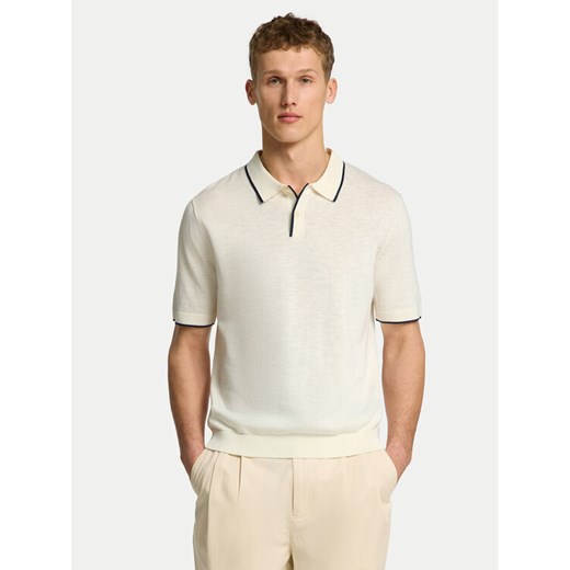 Selected Homme Sweter 16096391 Beżowy Regular Fit ze sklepu MODIVO w kategorii Swetry męskie - zdjęcie 182600315
