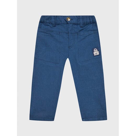 United Colors Of Benetton Spodnie materiałowe 42GUGF00R Granatowy Regular Fit ze sklepu MODIVO w kategorii Spodnie chłopięce - zdjęcie 182600318