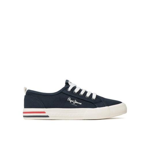 Pepe Jeans Tenisówki Brady Basic Boy PBS30549 Granatowy ze sklepu MODIVO w kategorii Trampki dziecięce - zdjęcie 182600329