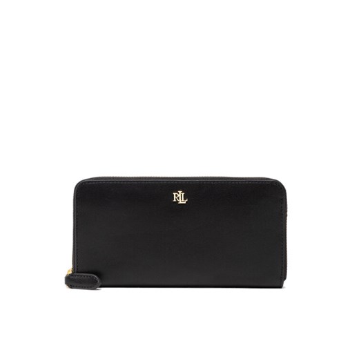 Lauren Ralph Lauren Duży Portfel Damski Zip Cont Wlt 432876730003 Czarny ze sklepu MODIVO w kategorii Portfele damskie - zdjęcie 182600339