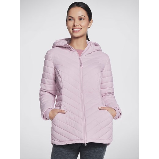 Skechers Kurtka anorak Goshield Everyday Parka JA5 Różowy Regular Fit ze sklepu MODIVO w kategorii Kurtki damskie - zdjęcie 182600345