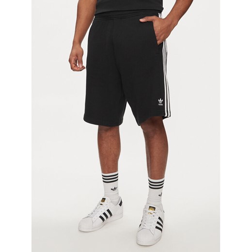 adidas Szorty sportowe adicolor 3-Stripes IU2337 Czarny Regular Fit S MODIVO