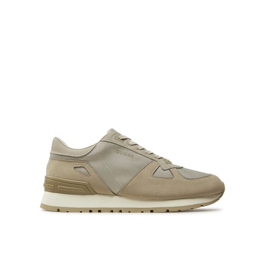Guess Sneakersy FMPALC ESU12 Beżowy ze sklepu MODIVO w kategorii Buty sportowe męskie - zdjęcie 182600377