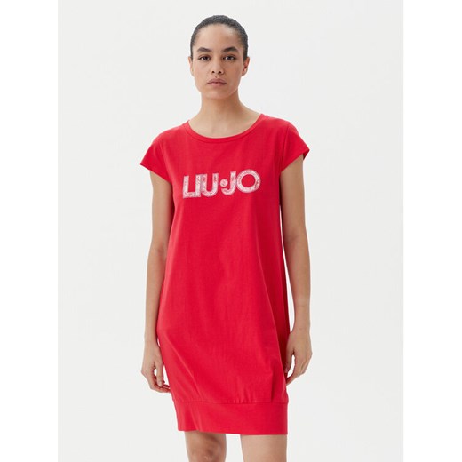Liu Jo Beachwear Sukienka codzienna VA5194 JS003 Czerwony Regular Fit ze sklepu MODIVO w kategorii Sukienki - zdjęcie 182600439