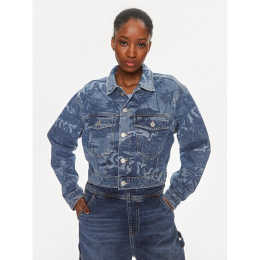 Tommy Jeans Kurtka jeansowa Claire DW0DW17664 Niebieski Regular Fit ze sklepu MODIVO w kategorii Kurtki damskie - zdjęcie 182600475