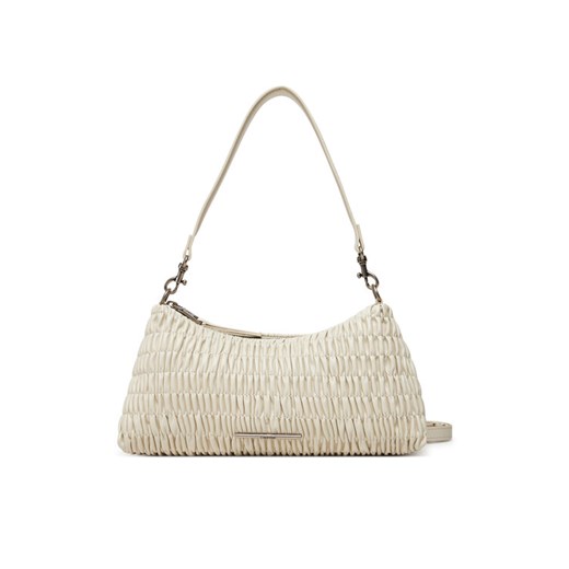 Calvin Klein Jeans Torebka Rouched Shoulder Bag LV04K3088G Écru ze sklepu MODIVO w kategorii Torebki damskie - zdjęcie 182600479