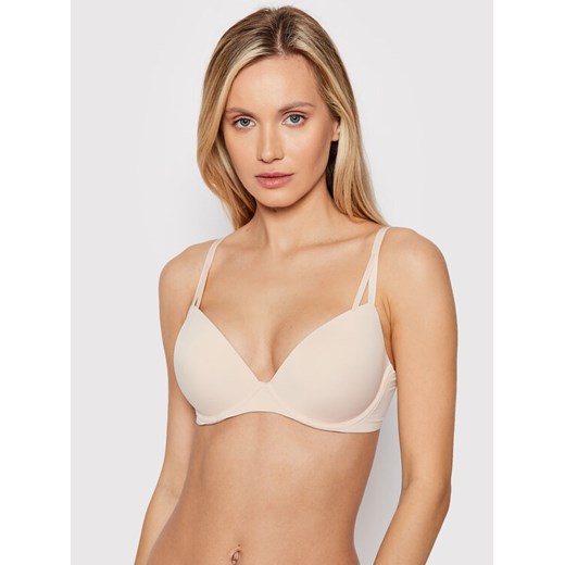Calvin Klein Underwear Biustonosz push-up 000QF6016E Écru ze sklepu MODIVO w kategorii Biustonosze - zdjęcie 182600546