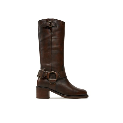 Bronx Kozaki High boots 14291-A Brązowy ze sklepu MODIVO w kategorii Kozaki damskie - zdjęcie 182600568