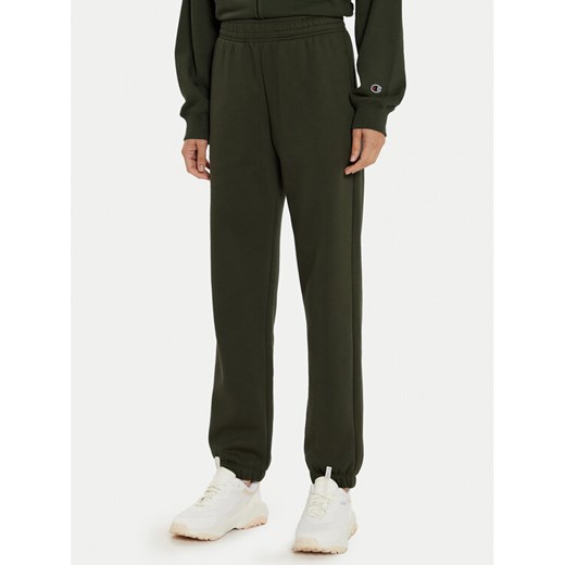 Champion Spodnie dresowe 117583 Zielony Regular Fit ze sklepu MODIVO w kategorii Spodnie damskie - zdjęcie 182600598