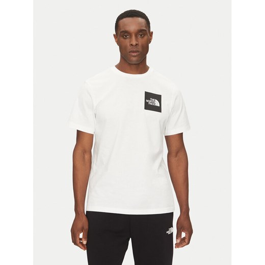 The North Face T-Shirt Fine NF0A8A6M Biały Regular Fit ze sklepu MODIVO w kategorii T-shirty męskie - zdjęcie 182600655