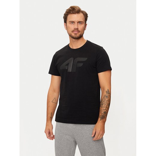 4F T-Shirt 4FWMM00TTSHM1844 Czarny Regular Fit ze sklepu MODIVO w kategorii T-shirty męskie - zdjęcie 182600659