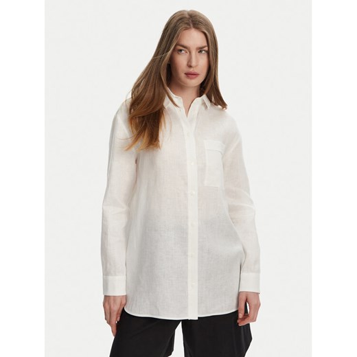Max Mara Koszula Noel 2516111018 Biały Regular Fit ze sklepu MODIVO w kategorii Koszule damskie - zdjęcie 182600699