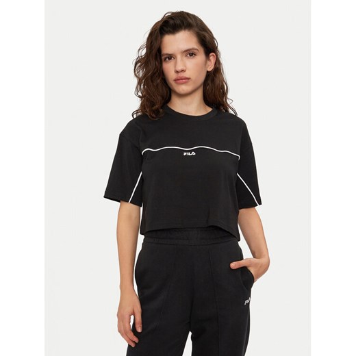 Fila T-Shirt Loobu FAW0908 Czarny Regular Fit ze sklepu MODIVO w kategorii Bluzki damskie - zdjęcie 182600816