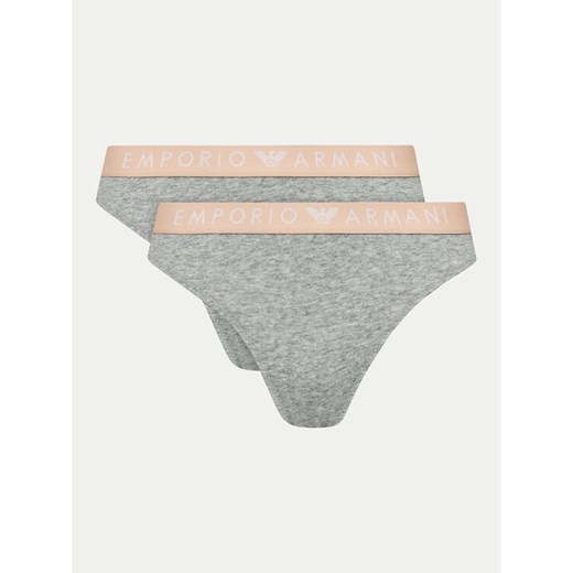 Emporio Armani Underwear Komplet 2 par fig brazylijskich 163337 4F227 00948 Szary ze sklepu MODIVO w kategorii Majtki damskie - zdjęcie 182600836