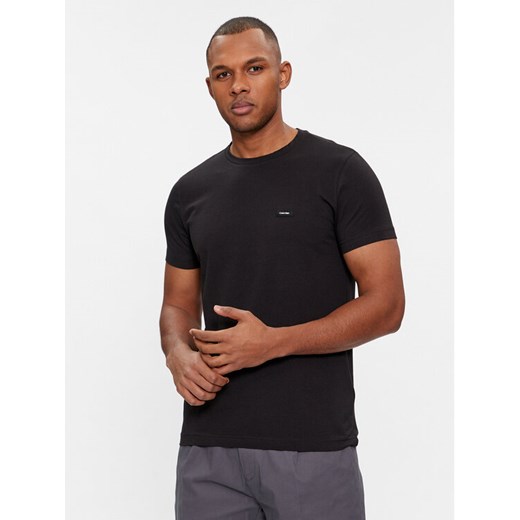 Calvin Klein T-Shirt K10K112724 Czarny Slim Fit ze sklepu MODIVO w kategorii T-shirty męskie - zdjęcie 182600859