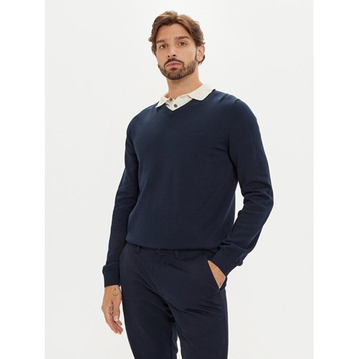 s.Oliver Sweter 2143174 Granatowy Regular Fit ze sklepu MODIVO w kategorii Swetry męskie - zdjęcie 182600897