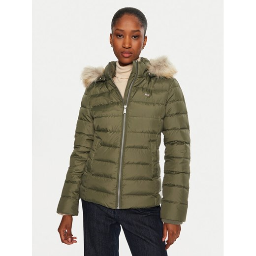 Tommy Hilfiger Kurtka puchowa DW0DW18312 Zielony Slim Fit ze sklepu MODIVO w kategorii Kurtki damskie - zdjęcie 182600919