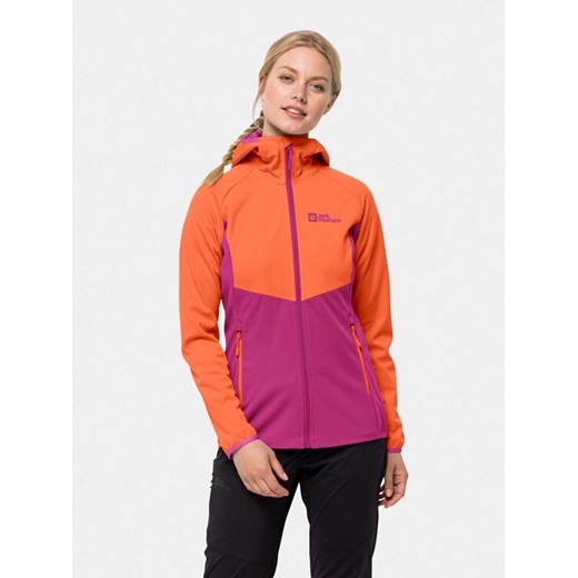 Jack Wolfskin Kurtka softshell Go Hike Softshell 1306862 Różowy Regular Fit ze sklepu MODIVO w kategorii Kurtki damskie - zdjęcie 182600946