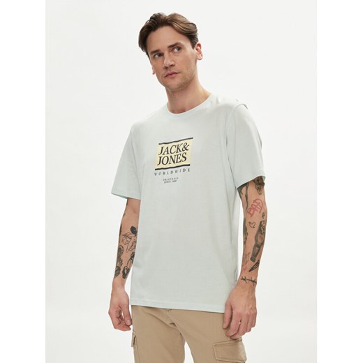 Jack&Jones T-Shirt Lafayette 12252681 Niebieski Standard Fit ze sklepu MODIVO w kategorii T-shirty męskie - zdjęcie 182601066